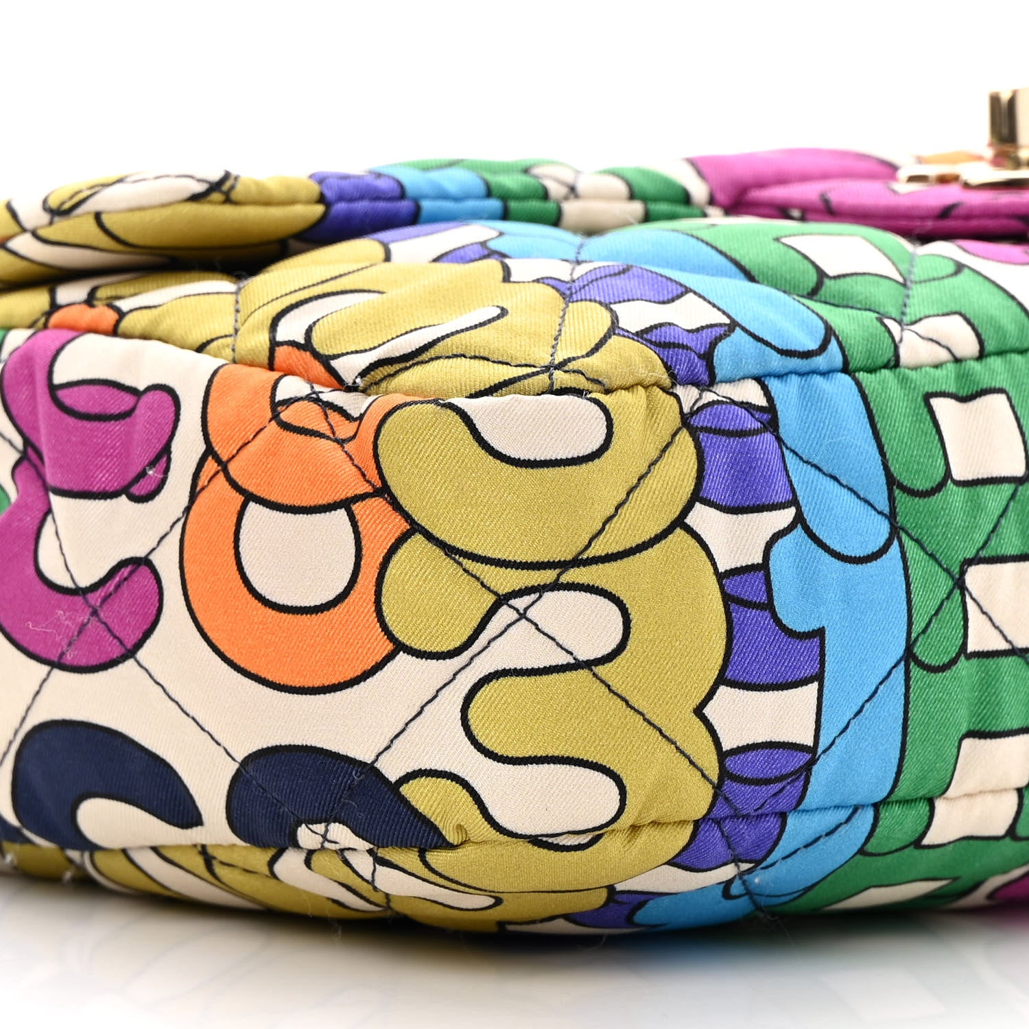 Chanel Printed Silk CC Small Single Flap Multicolor 9 of 13