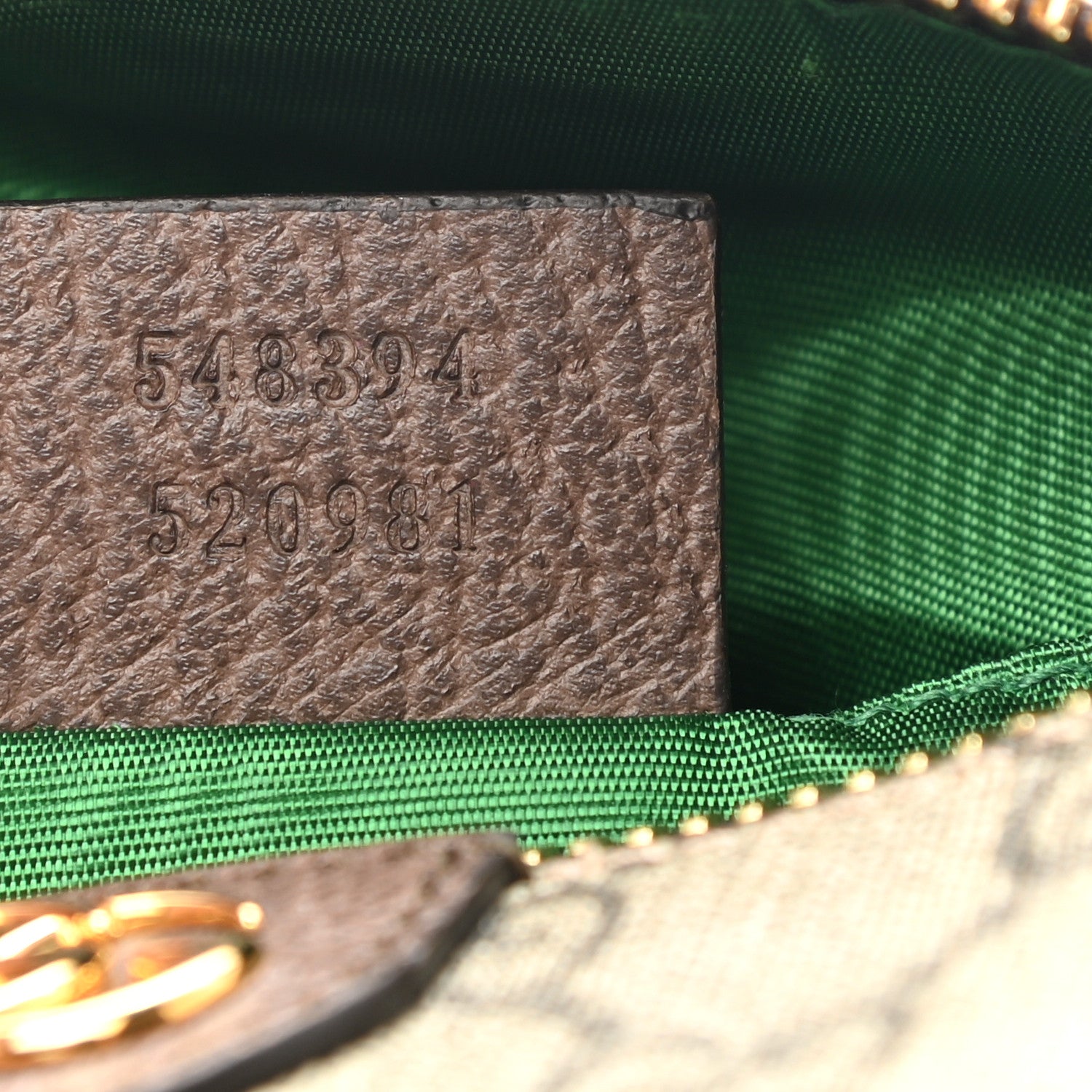 Gucci Soft GG Supreme Monogram Calfskin Small Ophidia Cosmetic Case Beige Ebony New Acero 7 of 7