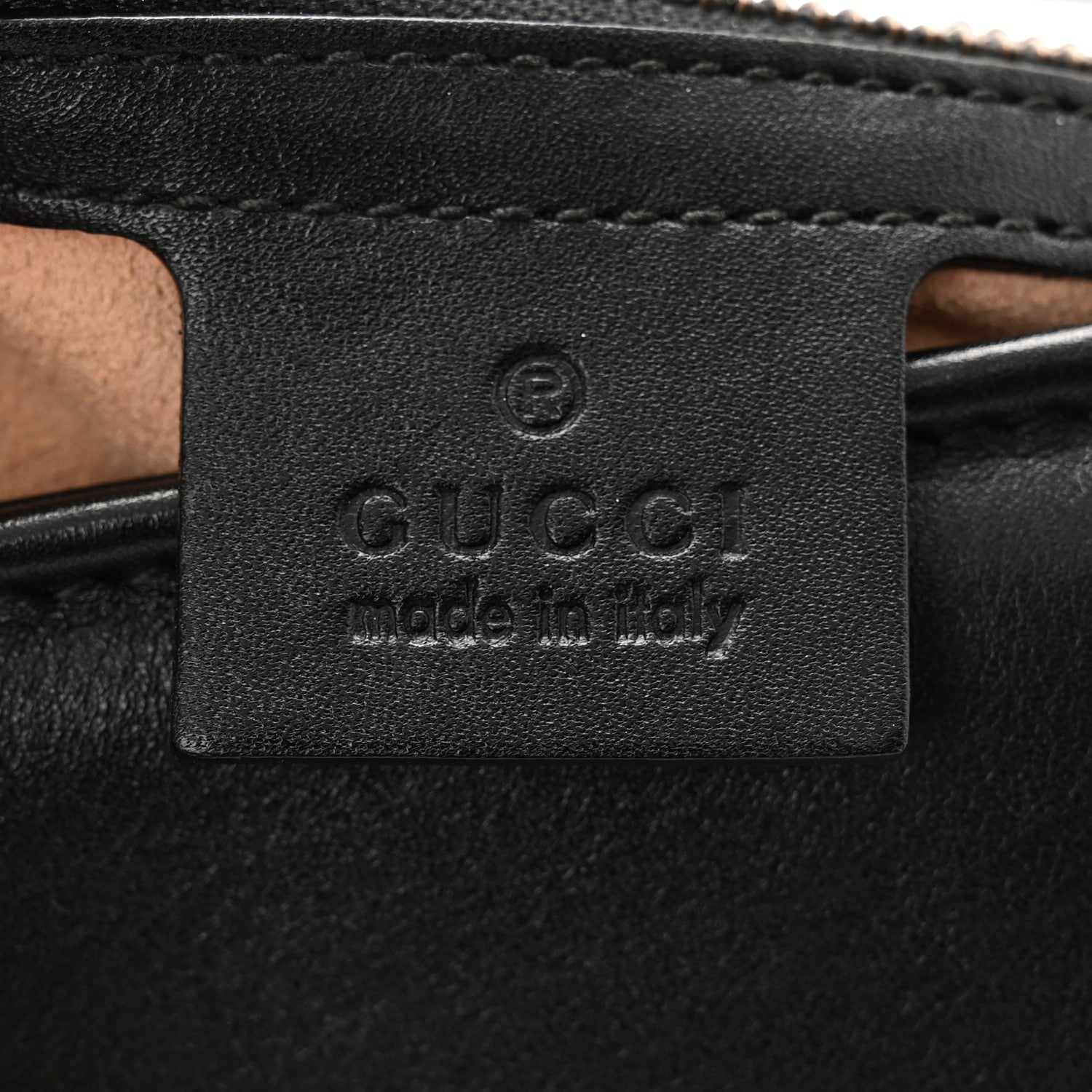 Gucci Calfskin Matelasse Medium GG Marmont Shoulder Bag Black 6 of 10