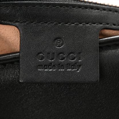 Gucci Calfskin Matelasse Medium GG Marmont Shoulder Bag Black 6 of 10