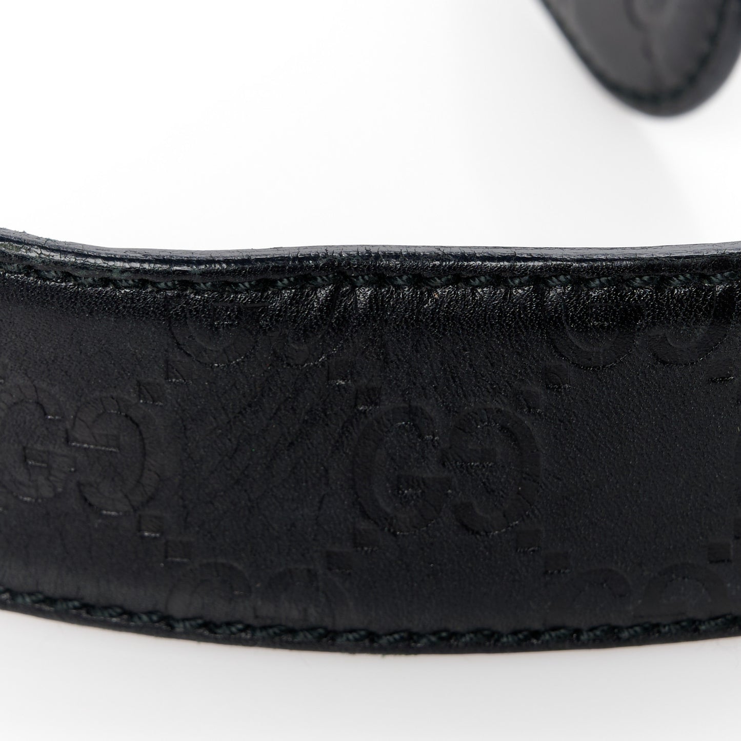 Guccissima Signature Interlocking G 40mm Belt 105/42 Black