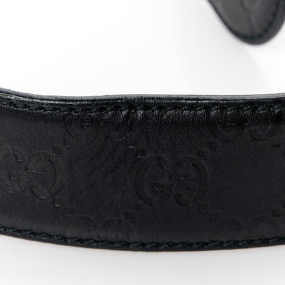 Gucci Guccissima Signature Interlocking G 40mm Belt 105/42 Black 5 of 5