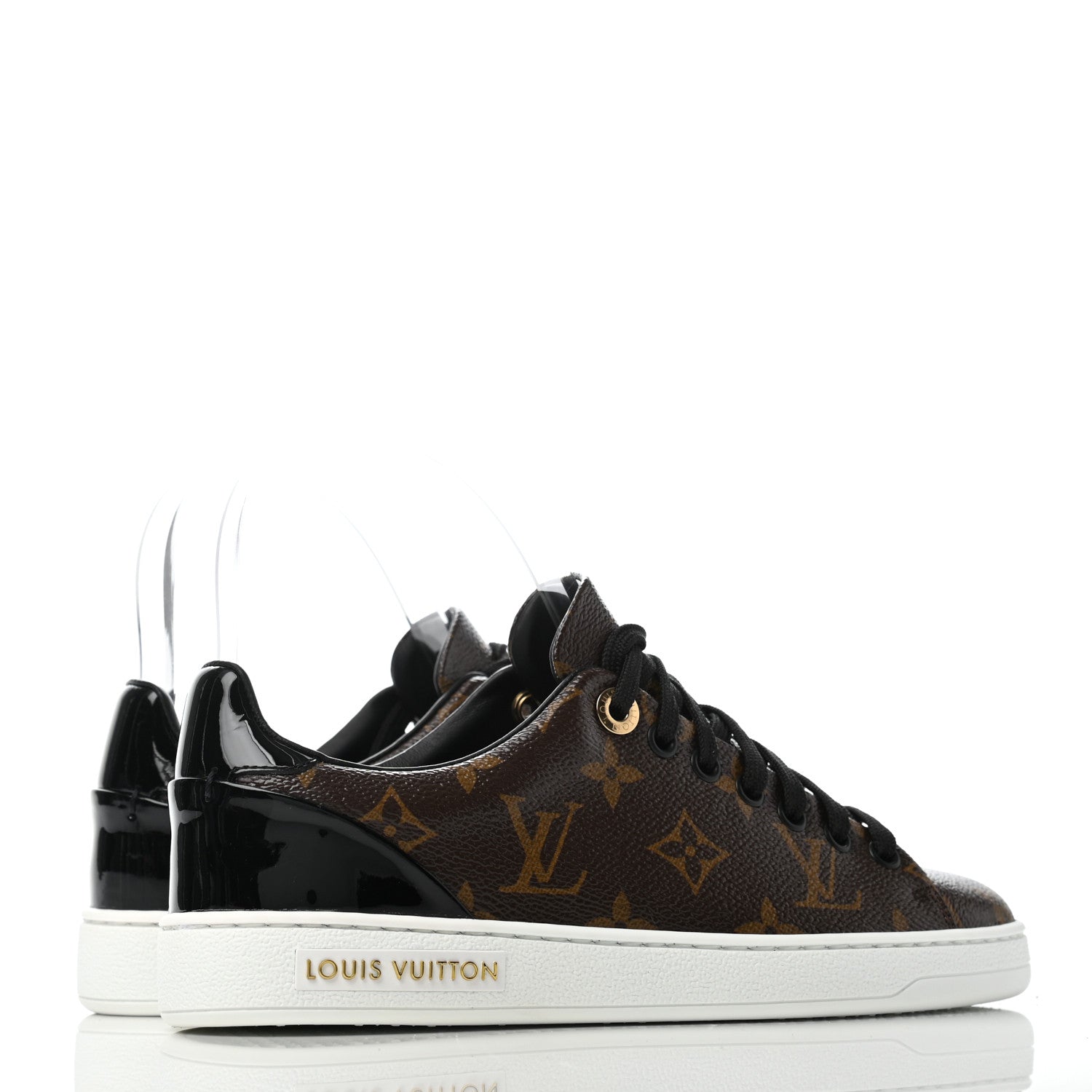 Louis Vuitton Patent Monogram Frontrow Sneakers 35 3 of 6