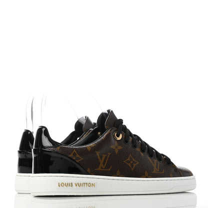 Louis Vuitton Patent Monogram Frontrow Sneakers 35 3 of 6