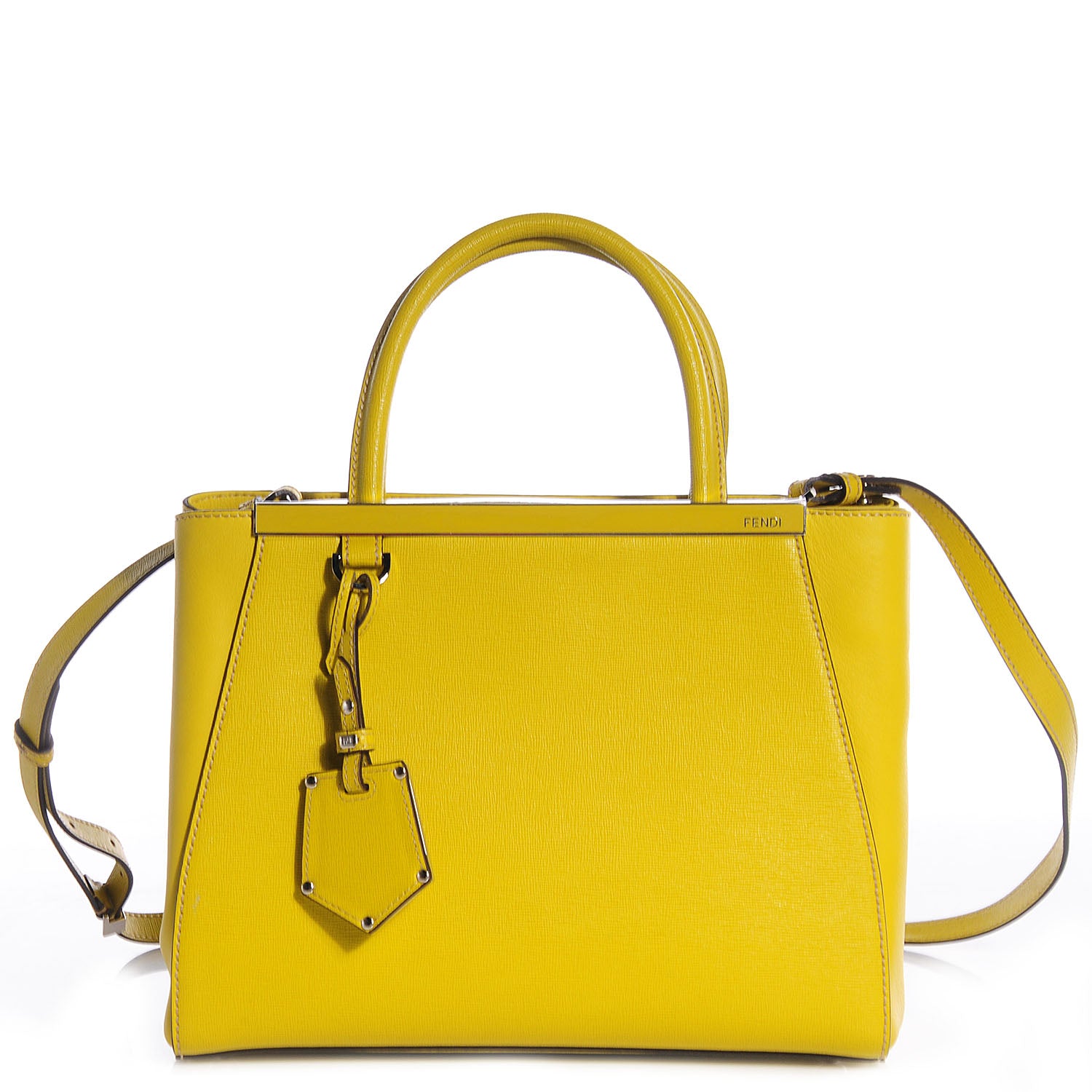 Fendi Vitello Elite Petite 2Jours Tote Cedro 1 of 12