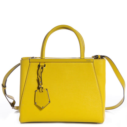 Fendi Vitello Elite Petite 2Jours Tote Cedro 1 of 12