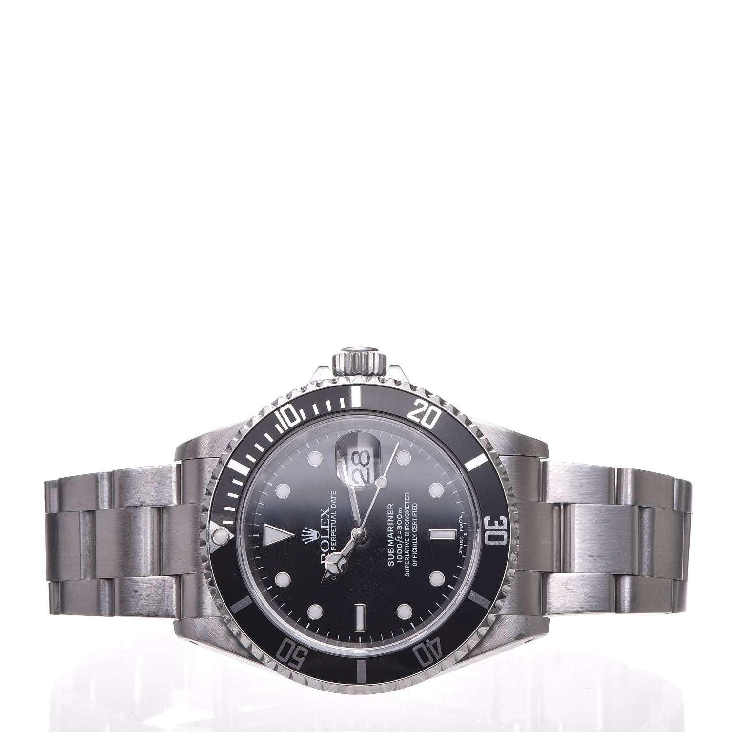 Rolex Stainless Steel 40mm Oyster Perpetual Submariner Date Watch Black 16610 3 of 7