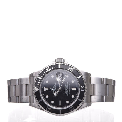 Rolex Stainless Steel 40mm Oyster Perpetual Submariner Date Watch Black 16610 3 of 7