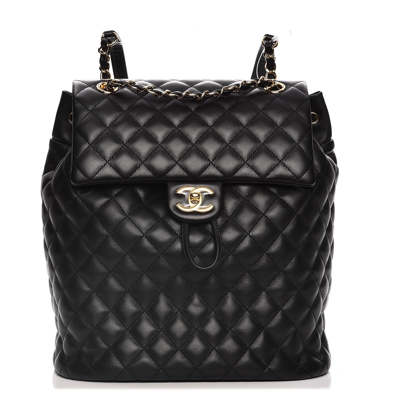 Chanel Calfskin Quilted Large Urban Spirit Backpack Black 1 of 7