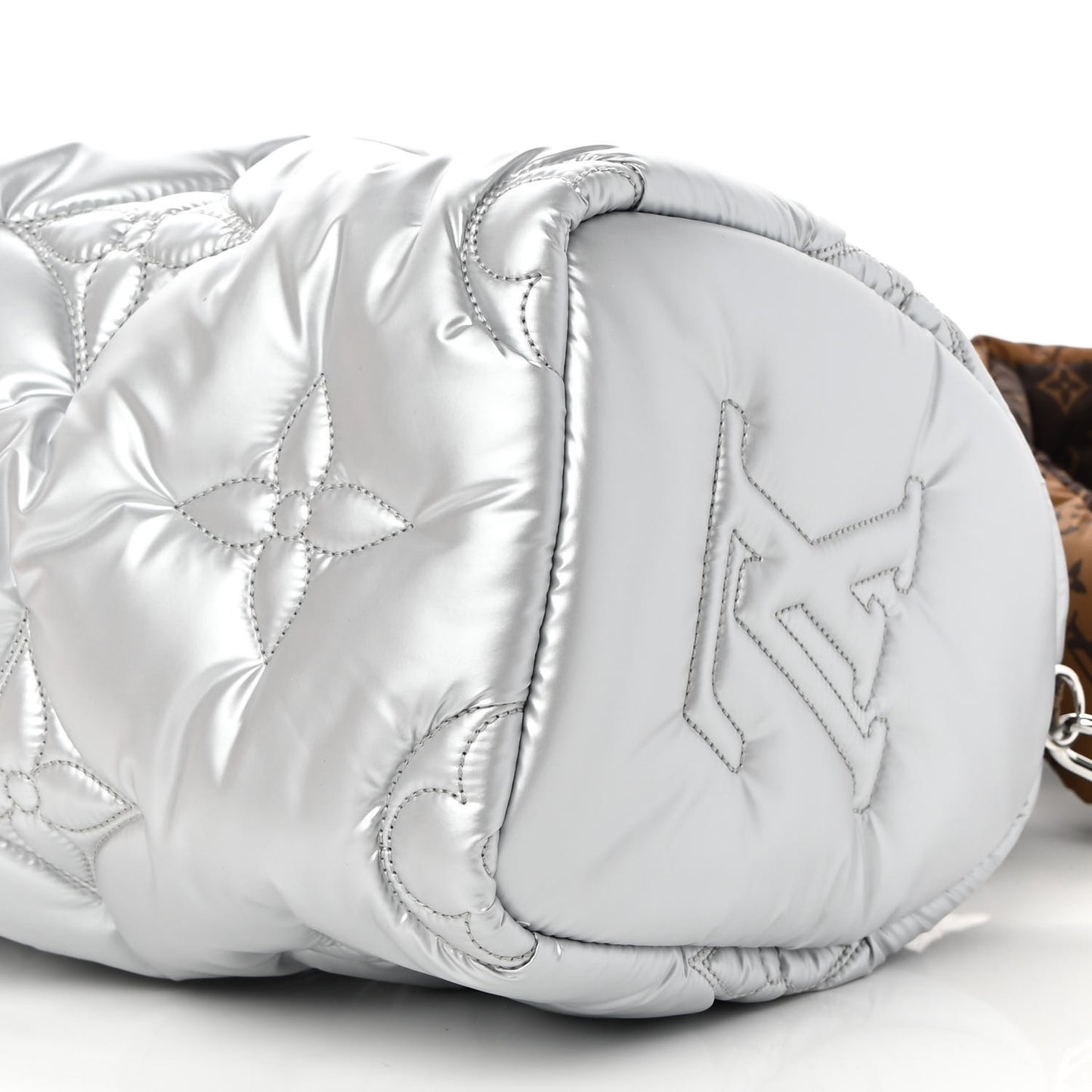 Econyl Mini Monogram Pillow Speedy Bandouliere 25 Silver