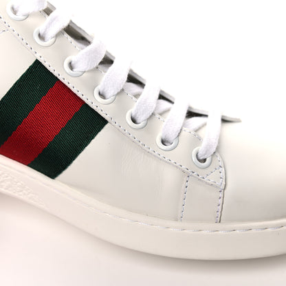 Gucci Calfskin Web Pearl Studded Womens Ace Sneakers 38 White 13 of 15