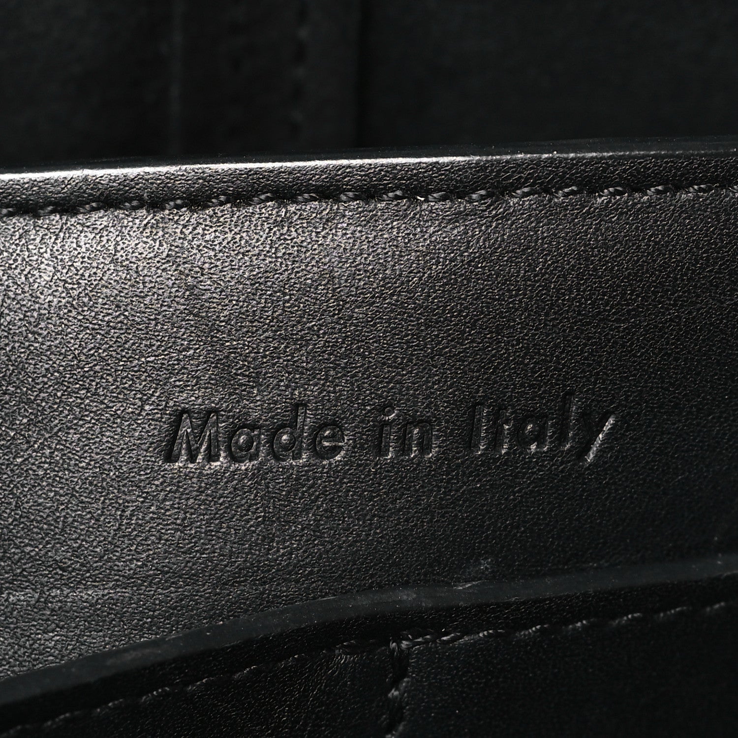 Celine Smooth Calfskin Tri-Fold Clutch on Chain Black 7 of 9
