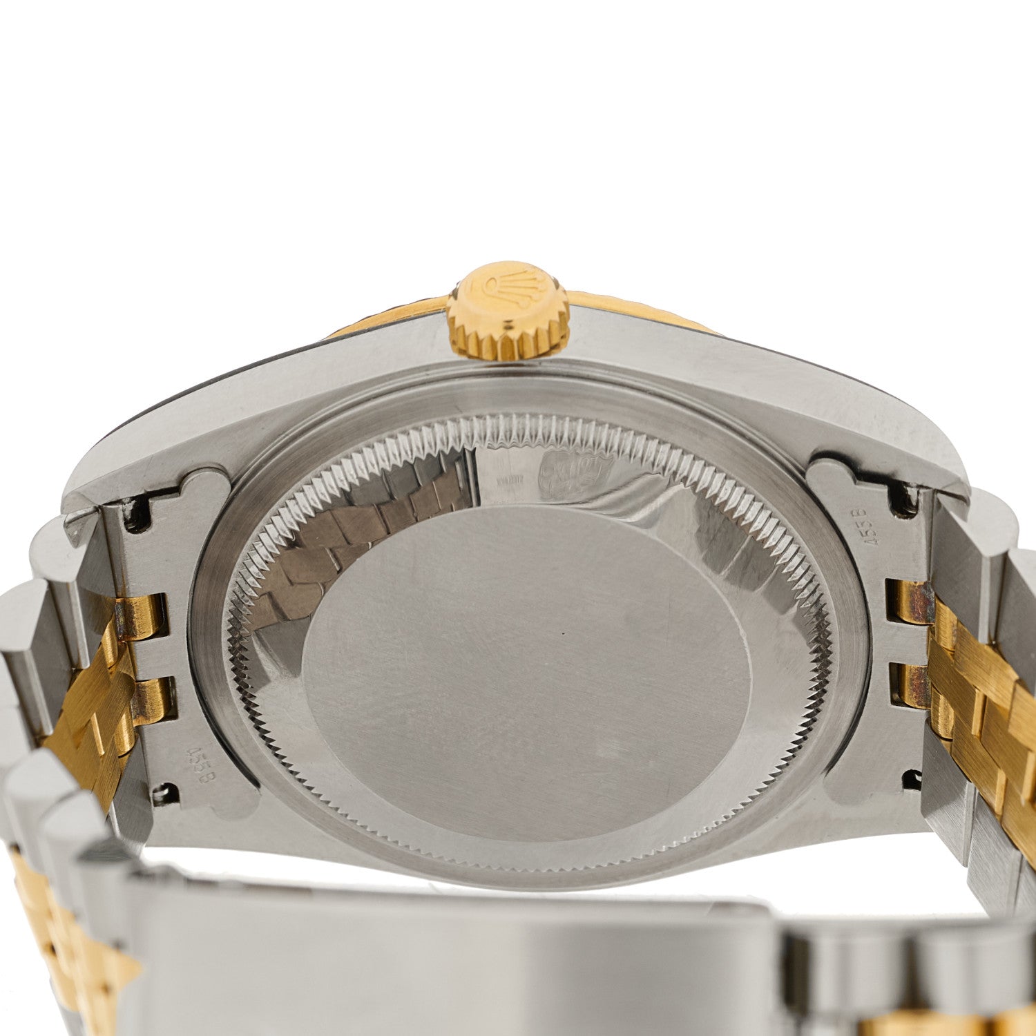 Rolex Stainless Steel 18K Yellow Gold Diamond 36mm Oyster Perpetual Datejust Watch Champagne 16233 4 of 4
