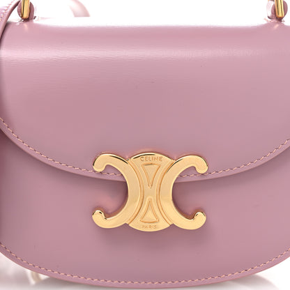 Celine Shiny Calfskin Triomphe Mini Besace Clea Petal 9 of 11