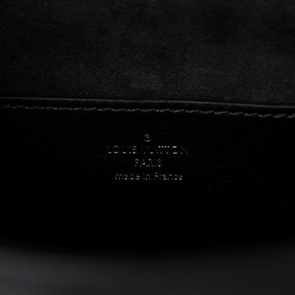 Louis Vuitton Veau Satin Monogram Twist Shoulder Bag MM Black 6 of 9