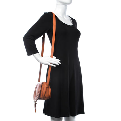 Chloe Calfskin Mini Marcie Round Crossbody Bag Orange 2 of 8