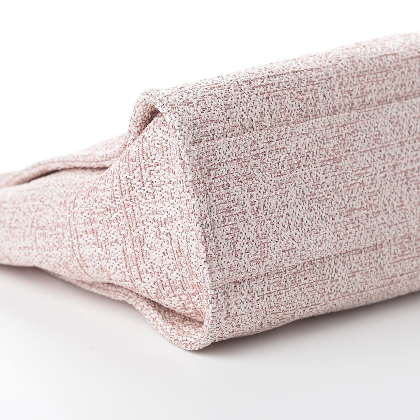 Straw Lurex Small Deauville Tote Pink