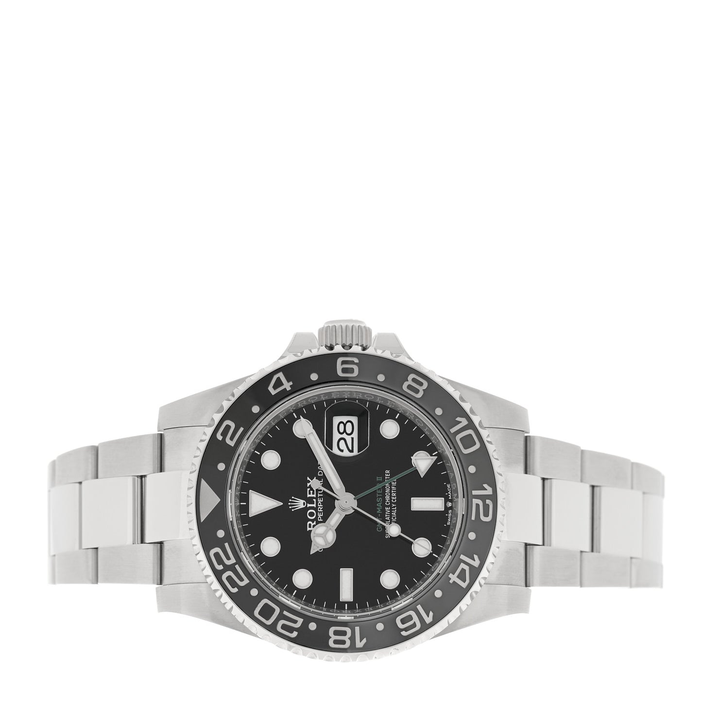 Stainless Steel 40mm Oyster Perpetual Date GMT Master II Bruce Wayne Watch Black 126710GRNR