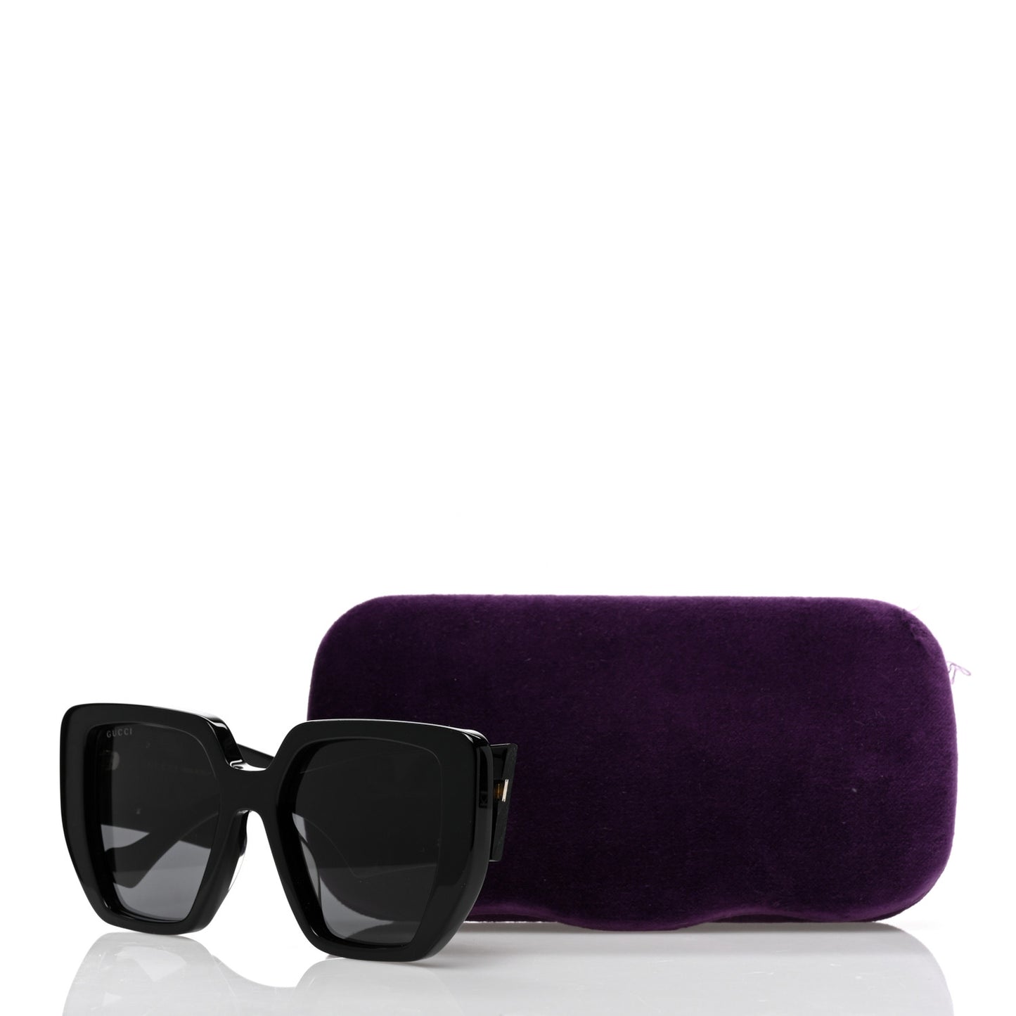 Acetate Square Frame Sunglasses GG0956S Black