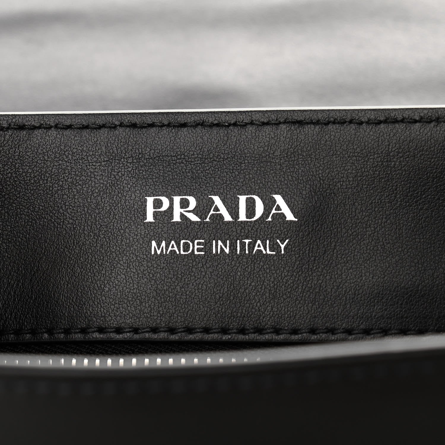 Prada City Calf Ribbon Shoulder Bag Black 6 of 10