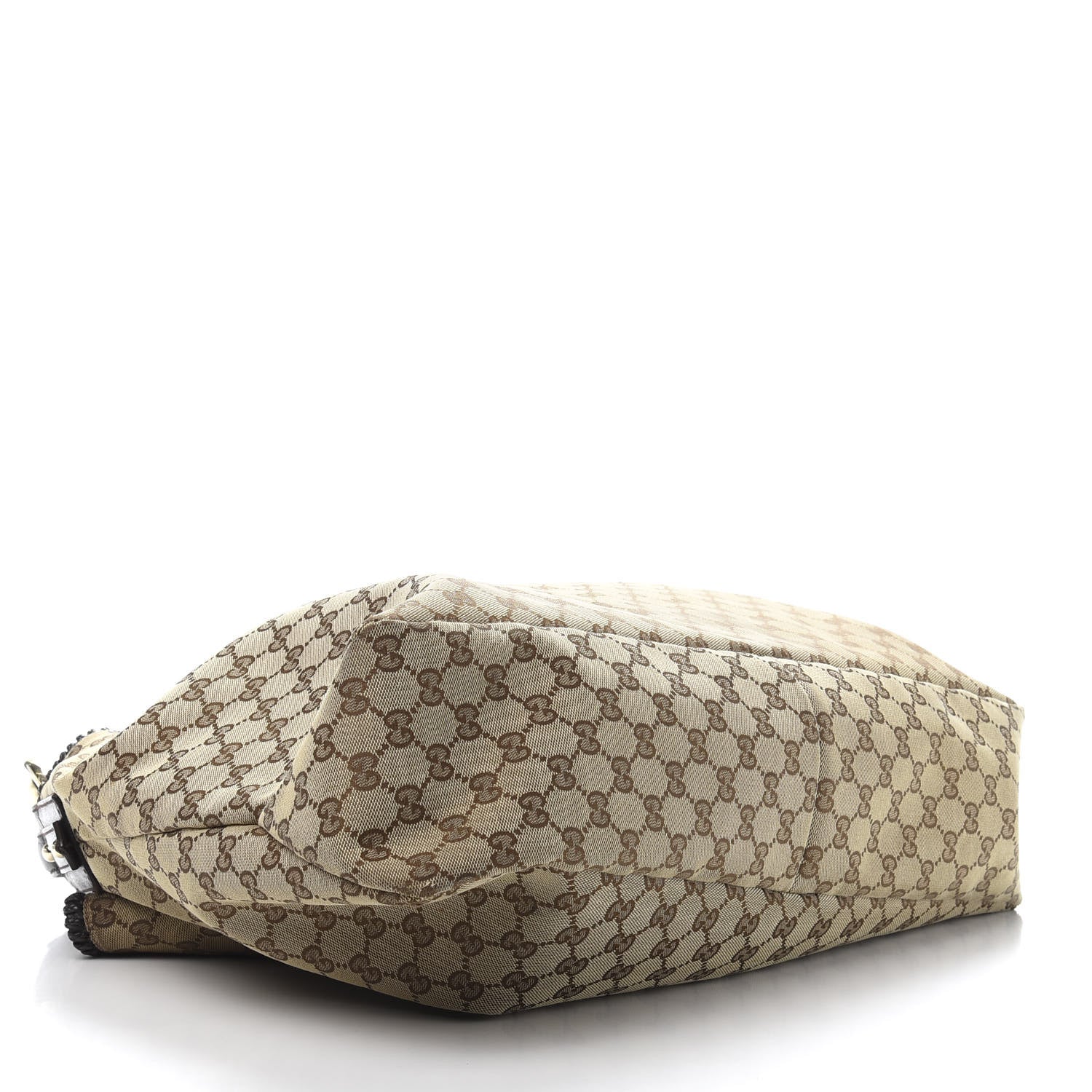Gucci Monogram Large Horsebit Chain Hobo Dark Brown 4 of 17