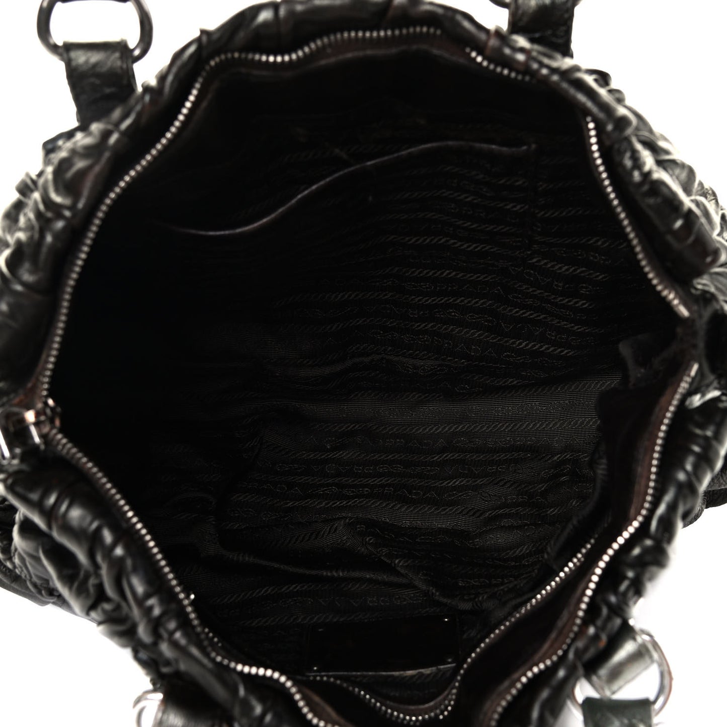 Nappa Gaufre Tote Black