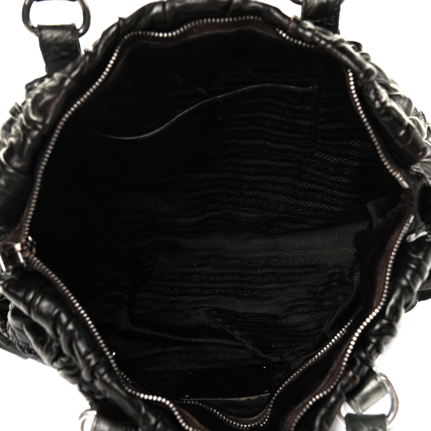 Prada Nappa Gaufre Tote Black 4 of 4