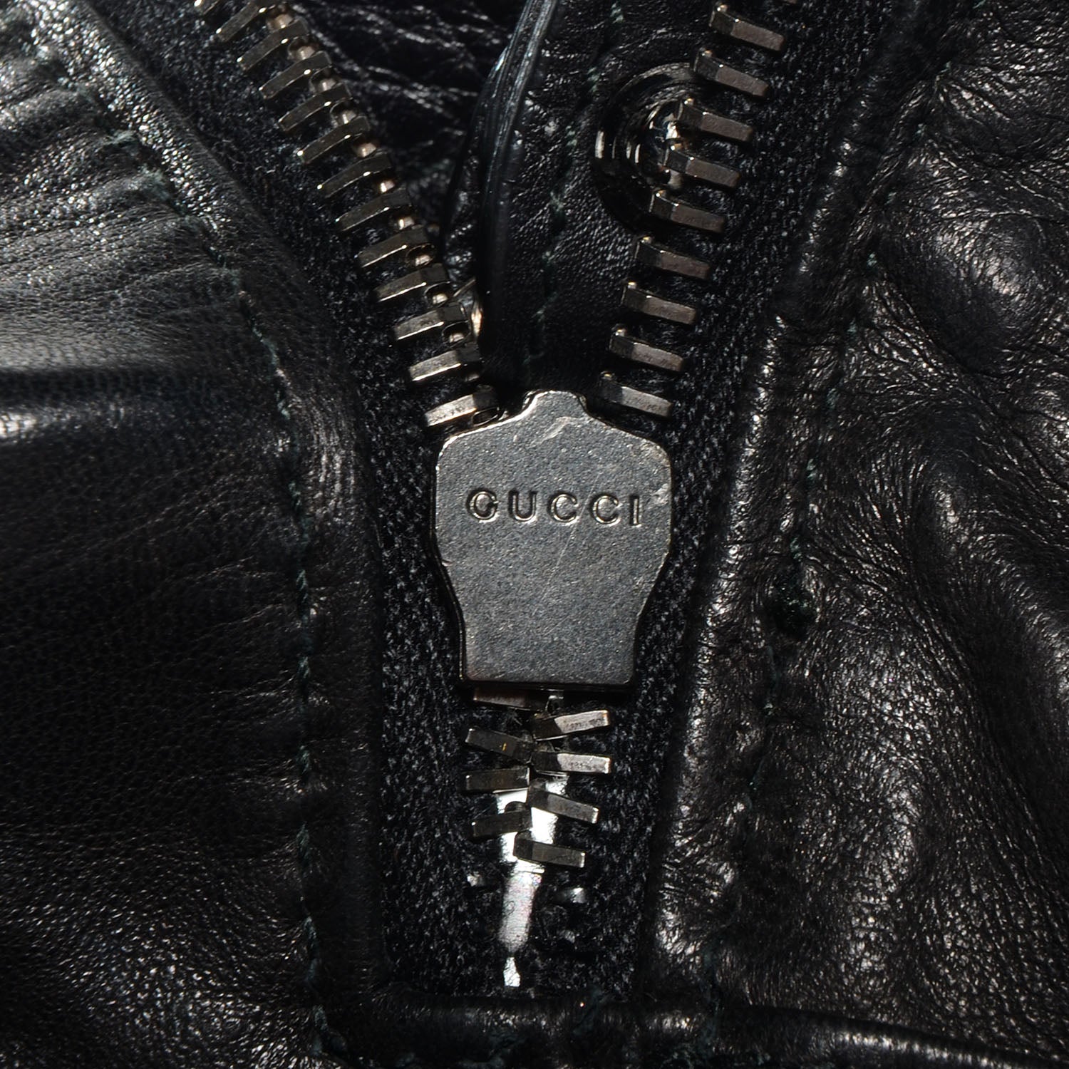 Gucci Leather Icon Bit Medium Shoulder Bag Black 8 of 8
