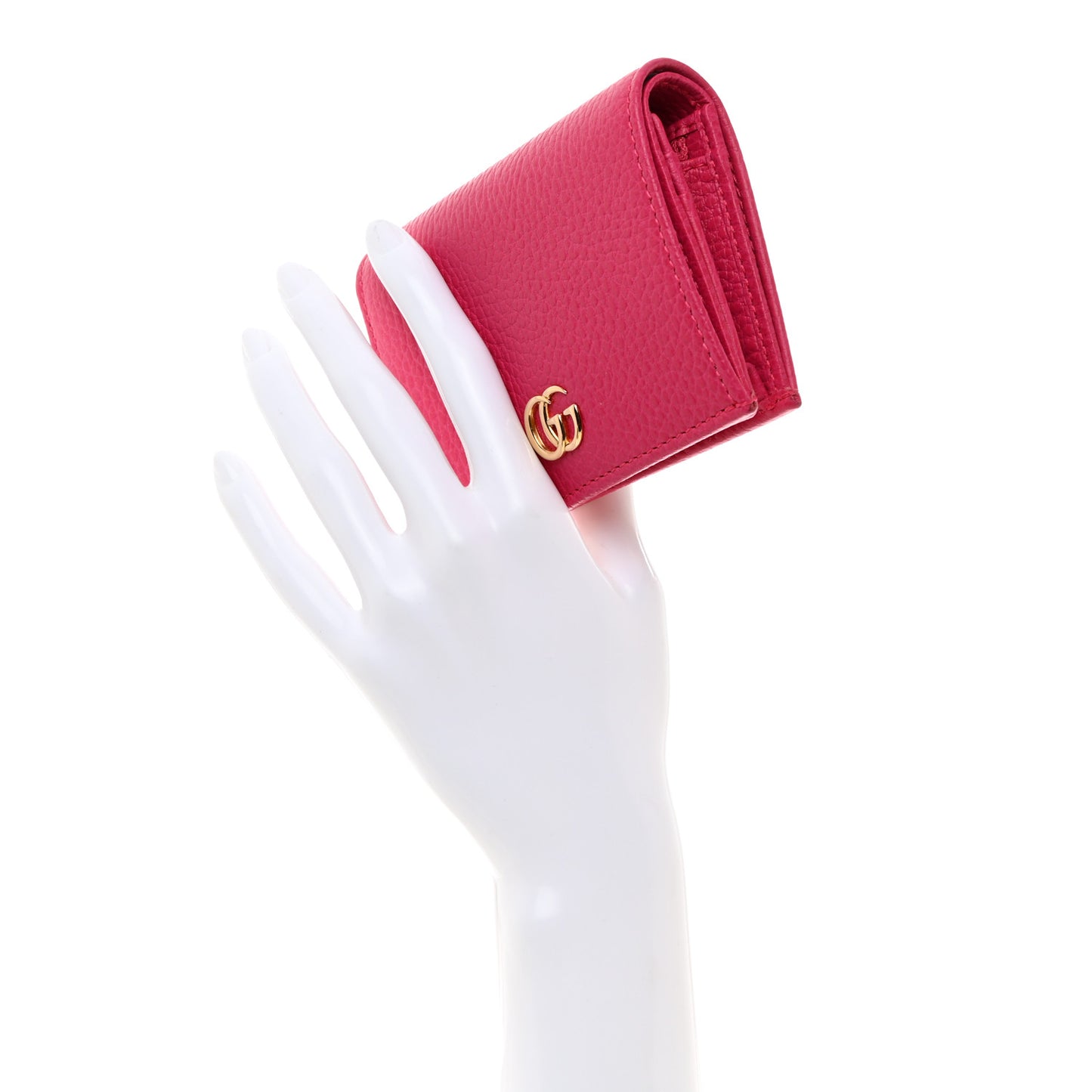 Dollar Calfskin GG Marmont Card Case Box Pink