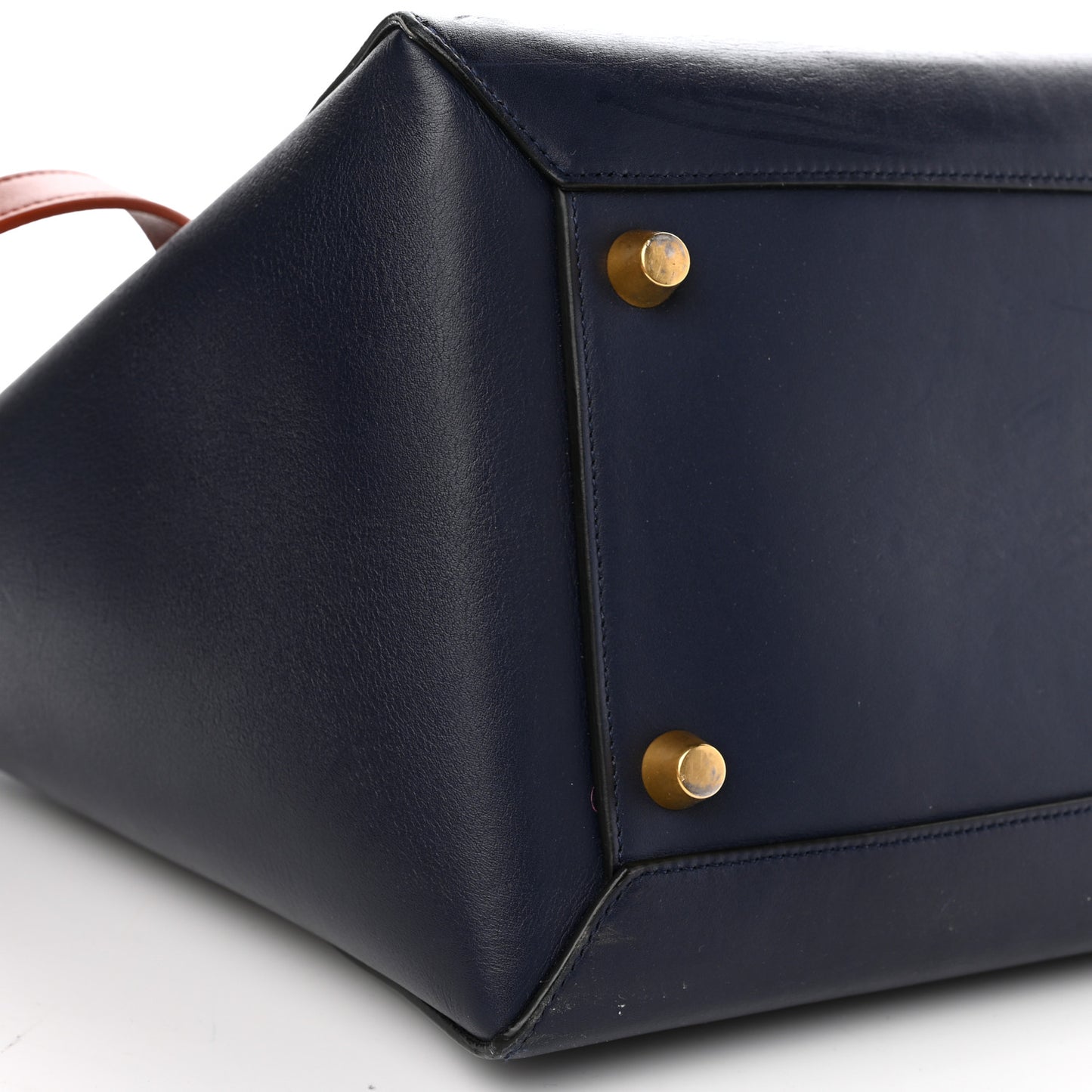 Smooth Calfskin Large Bi-Color Belt Bag Midnight