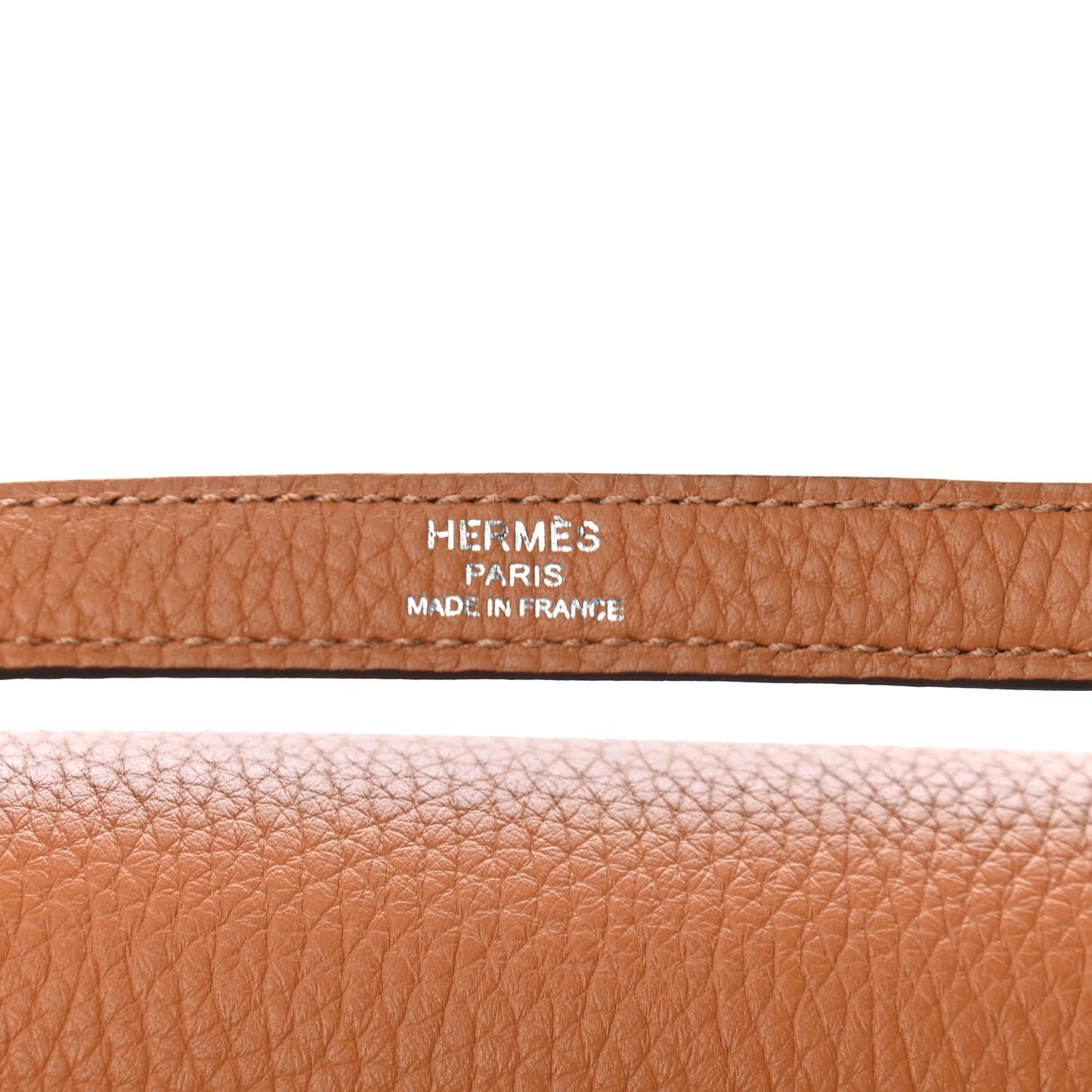 Taurillon Clemence Epsom Tadelakt Kellygraphie Lettre S Kelly Sellier 28 Toffee Ambre Fauve