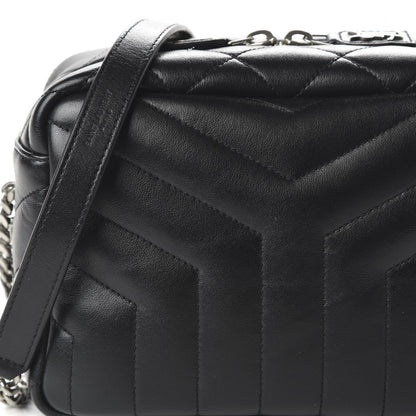 Saint Laurent Calfskin Y Quilted Monogram Small Loulou Bowling Bag Black 9 of 9
