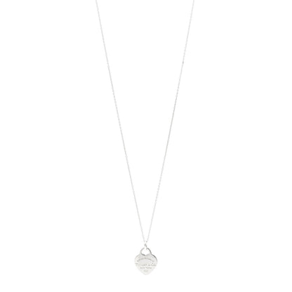 Tiffany Sterling Silver Small Return to Tiffany Heart Pendant Necklace 1 of 5