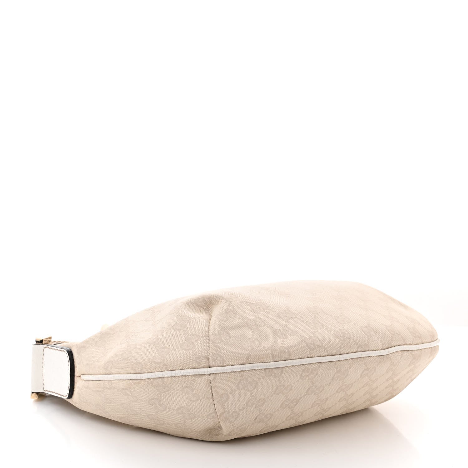 Gucci Monogram Medium Half Moon Hobo White 4 of 11