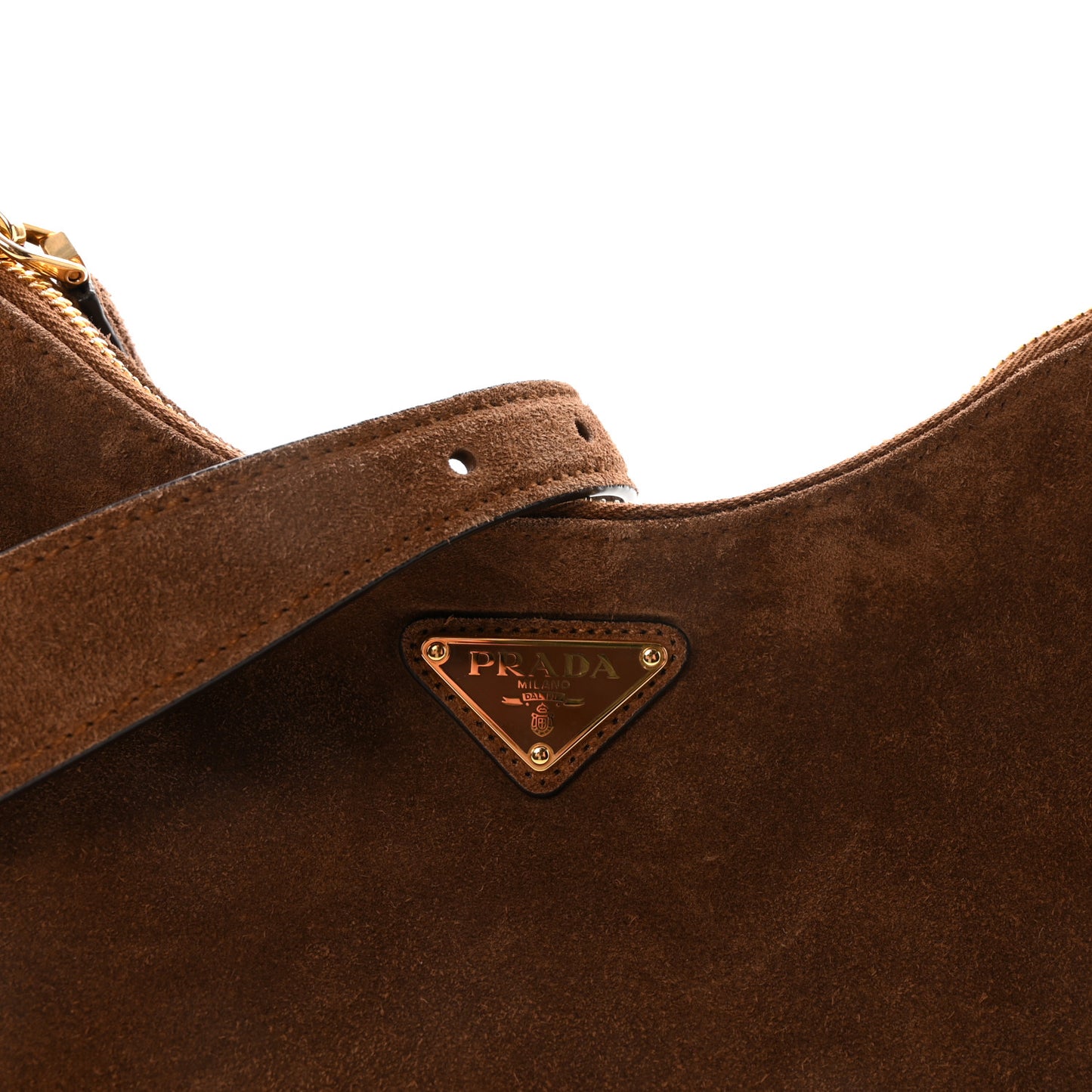 Scamosciato Suede Medium Aimee Shoulder Bag Cacao