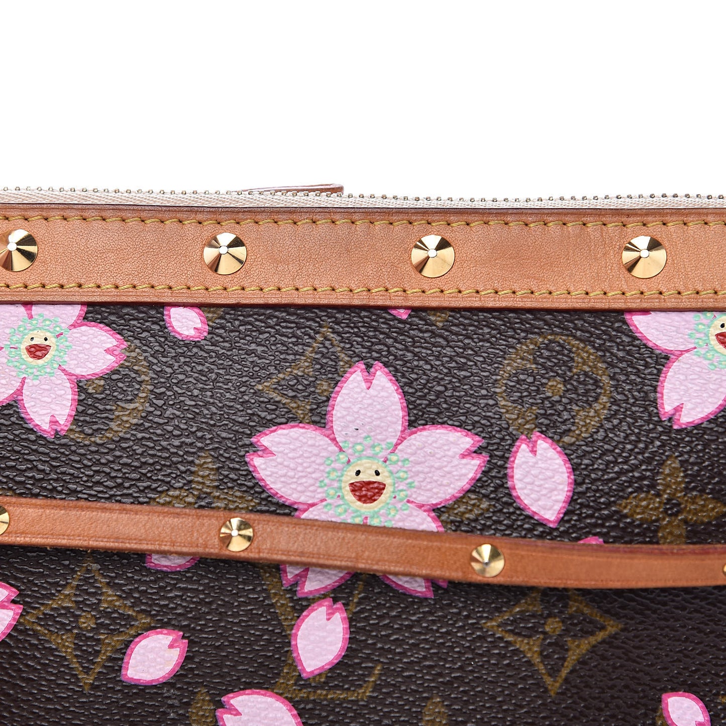 Monogram Cherry Blossom Pochette Accessories Brown