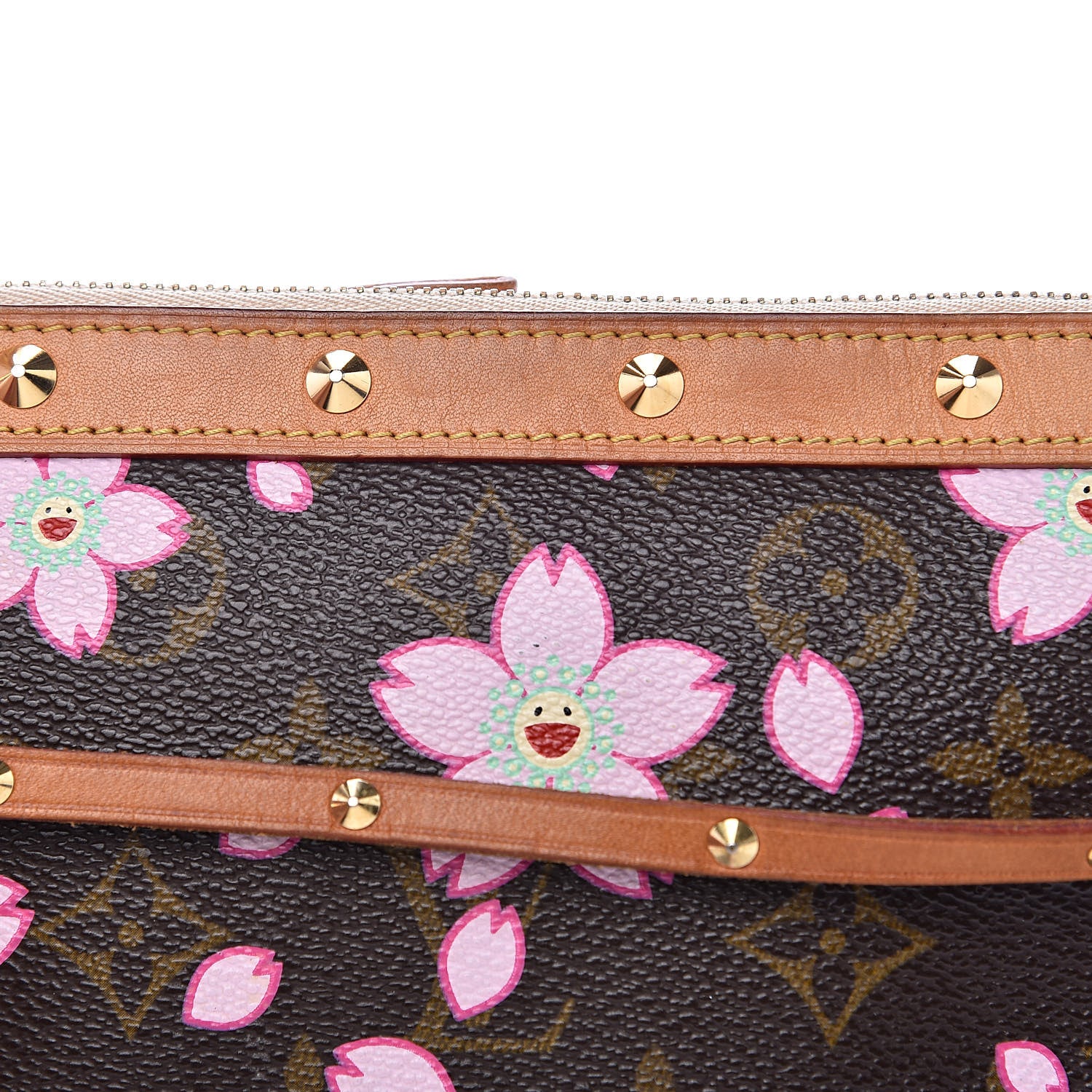 Louis Vuitton Monogram Cherry Blossom Pochette Accessories Brown 10 of 14
