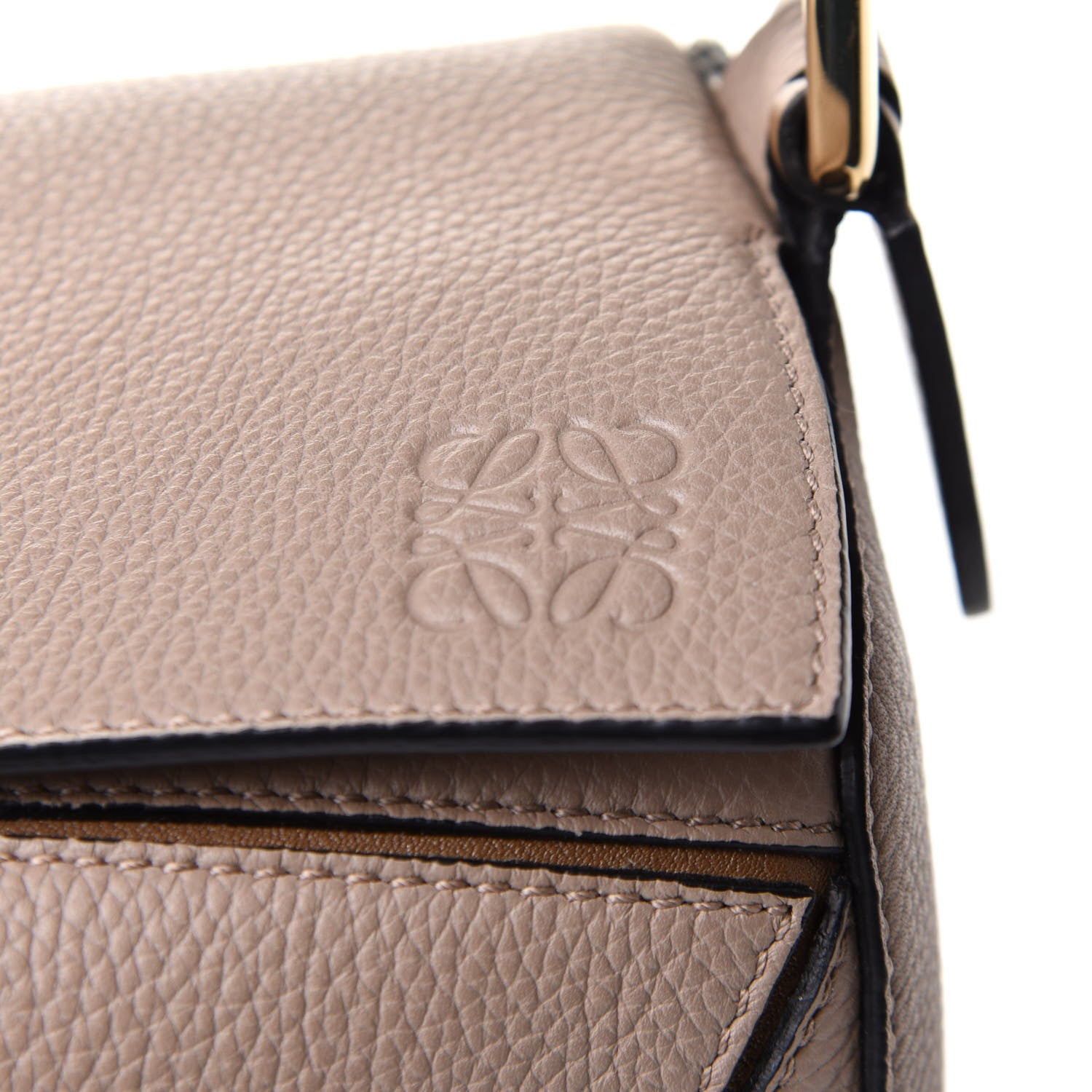 Loewe Grained Calfskin Small Puzzle Bag Sand Mink 8 of 13