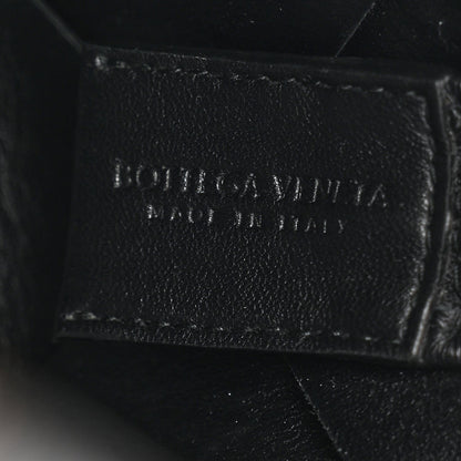 Bottega Veneta Lambskin Maxi Intrecciato Small Cassette Camera Bag Black 6 of 12