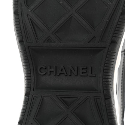 Chanel Velvet Calfskin Mixed Fibers CC Sneakers 39 Black 6 of 9