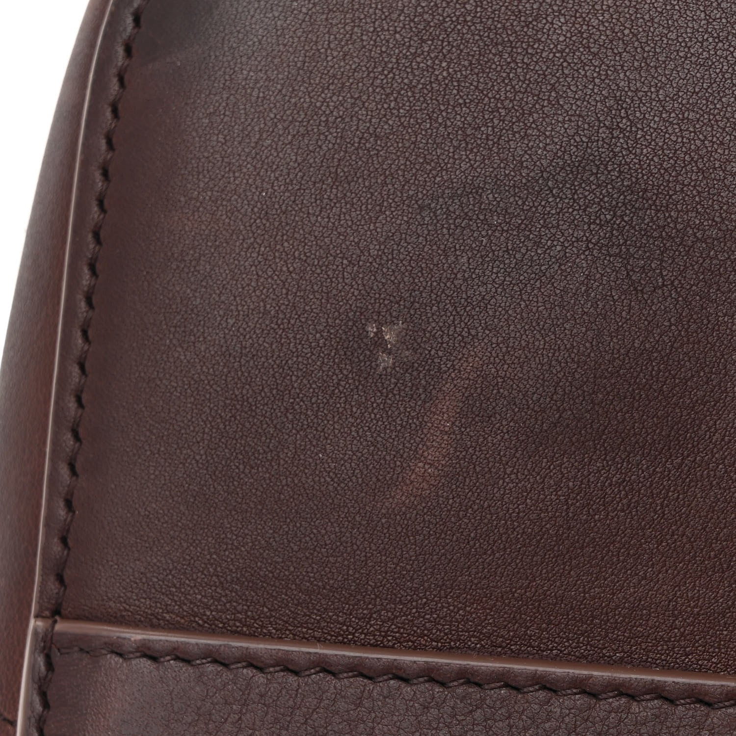 The Row Polished Saddle Calfskin Large Devon Bag Burgundy 11 of 11