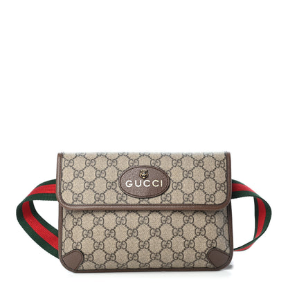 Gucci GG Supreme Monogram Neo Vintage Web Belt Bag Brown 1 of 9