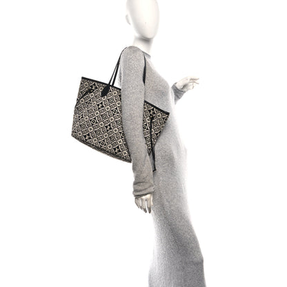 Louis Vuitton Jacquard Since 1854 Neverfull MM Grey 2 of 11