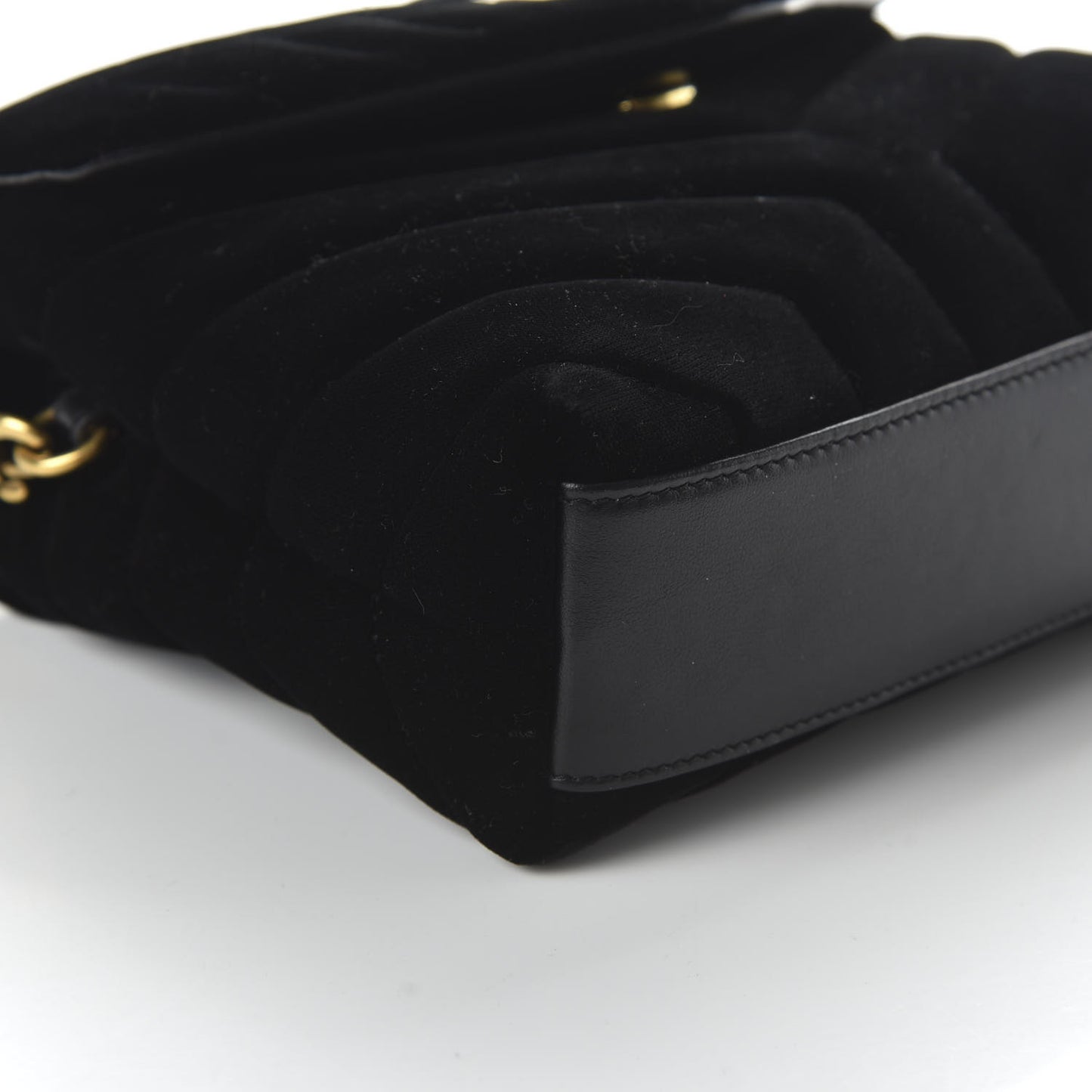 Velvet Y Quilted Monogram Toy Loulou Chain Satchel French Black
