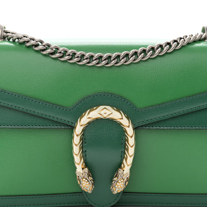 Gucci Azalea Calfskin Enamel Small Dionysus Shoulder Bag New Shamarock Emerald Off White 9 of 13