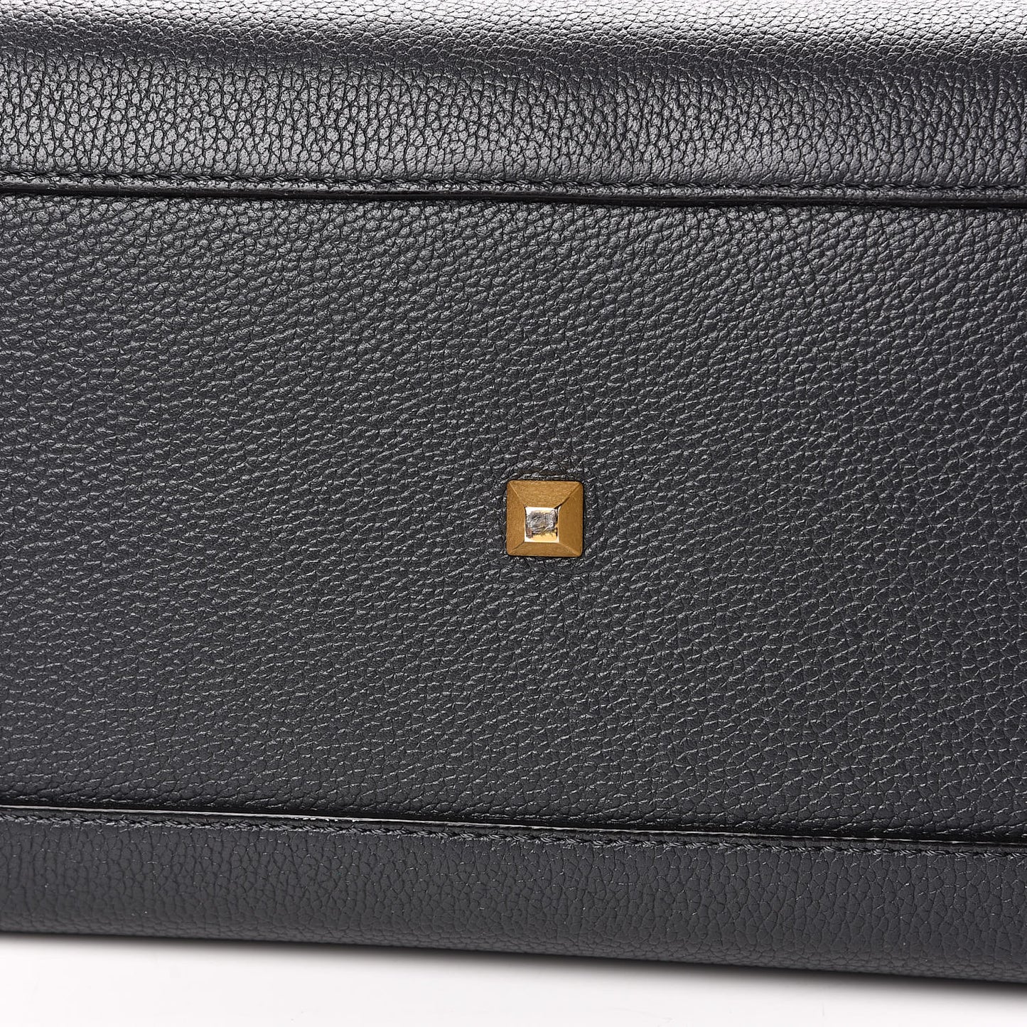 Grained Calfskin Medium Milla Tote Phantom Grey
