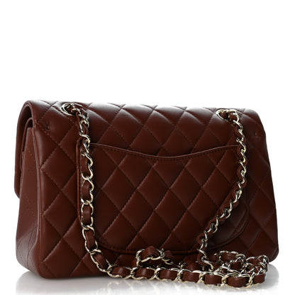 Chanel Lambskin Quilted Small Double Flap Dark Brown 3 of 11