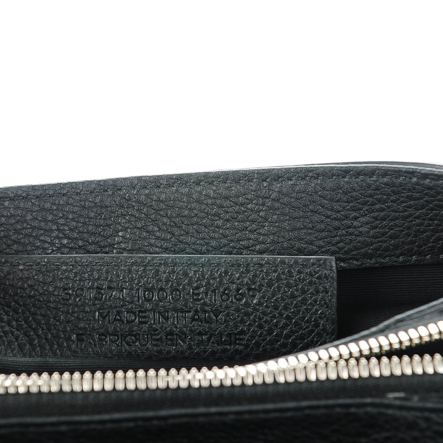 Grained Calfskin Le Dix Mini Soft Cartable Crossbody Black