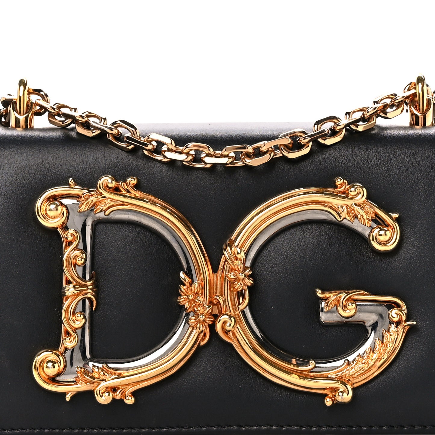 Nappa DG Girls Shoulder Bag Black