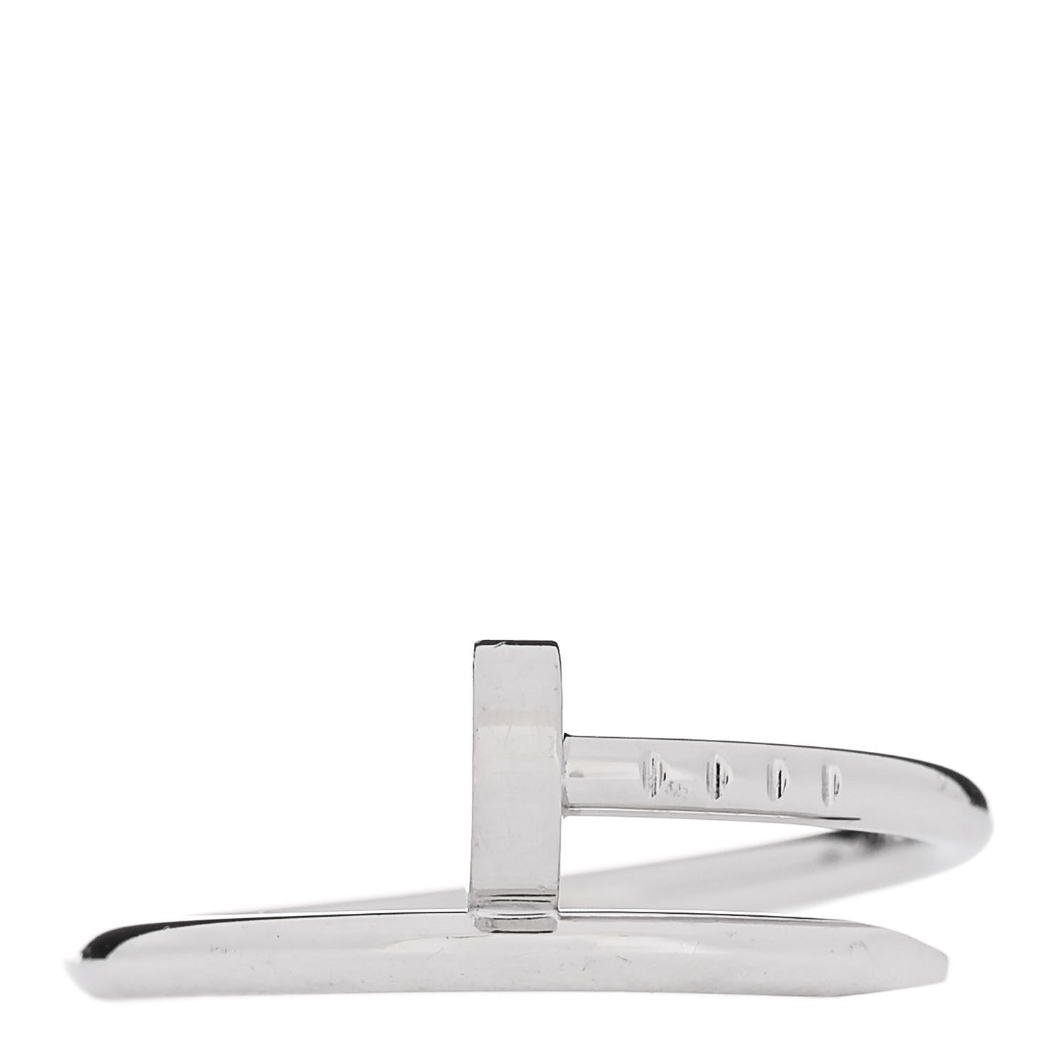 Cartier 18K White Gold Small Juste Un Clou Ring 53 6.25 1 of 6